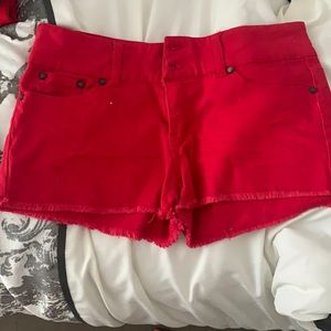 Like new red shorts